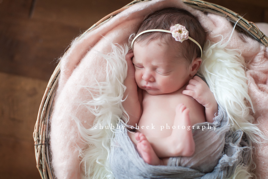 Chubby Cheek Photography Newborn Portrait.