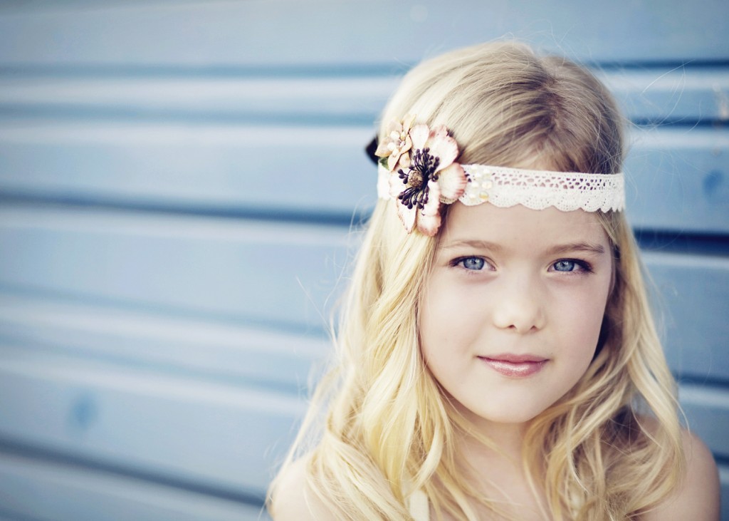 Portait of little girl with headband 
