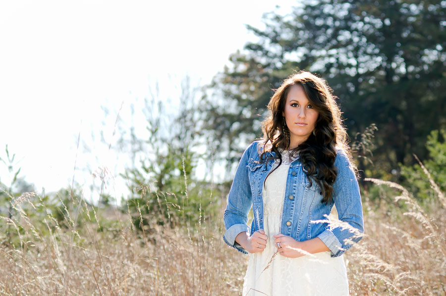 Portrait of Girl in field by Kelly Broyles Photography