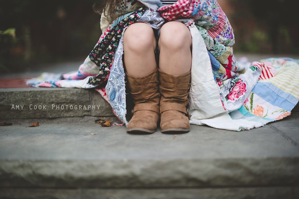 Portrait of little girl boots by Amy Cook Photography
