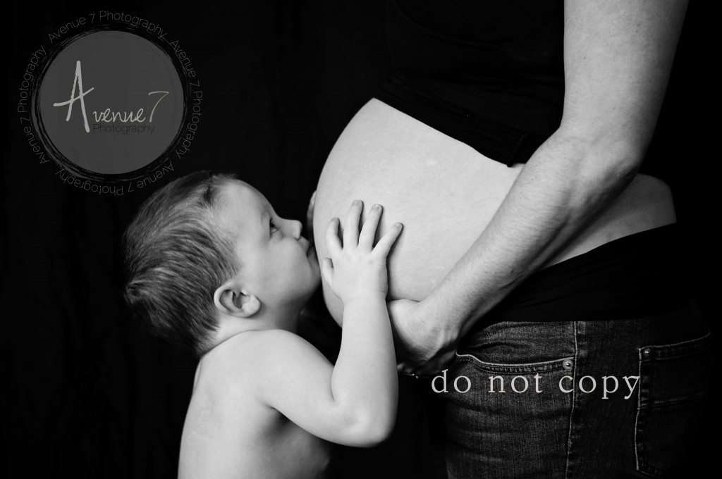 Portrait of mother and son outside in Golden Hour by Avenue 7 Photography