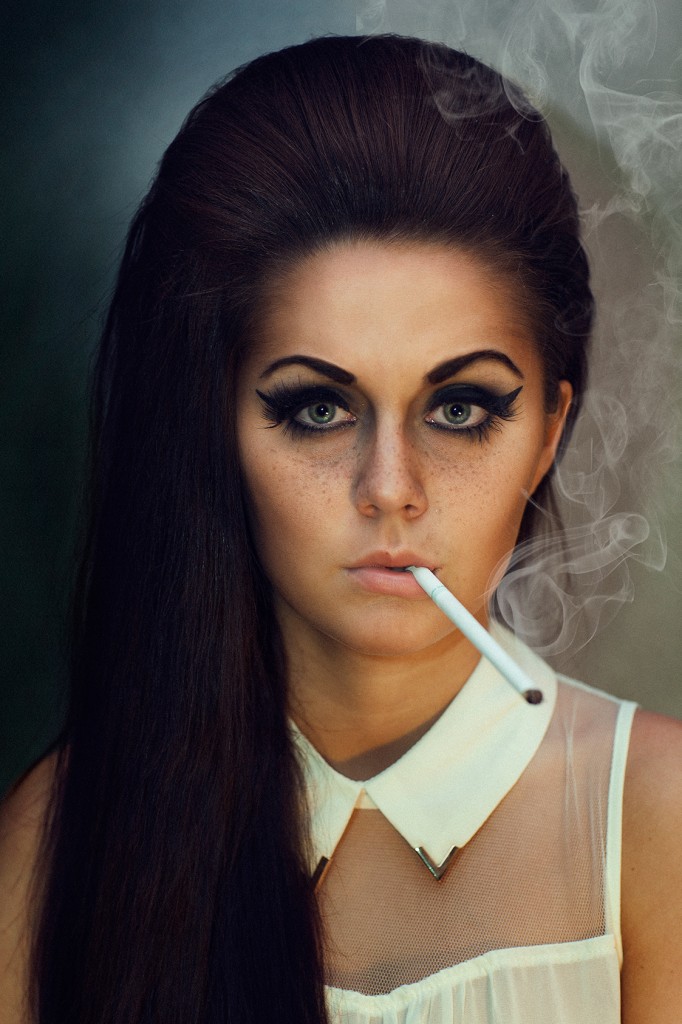 Three Nails Photography _ Lana Del Rey _ girl smoking cigarette