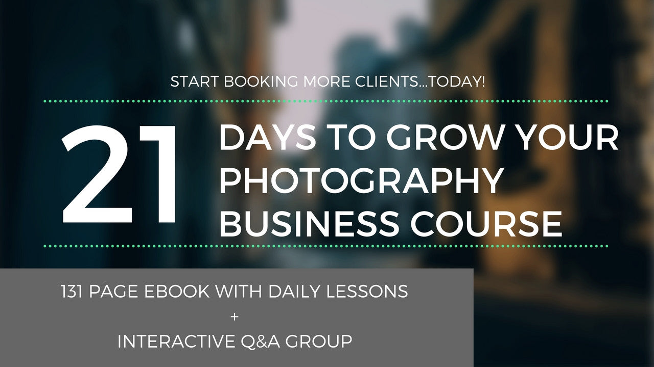 21 days to grow your photography business