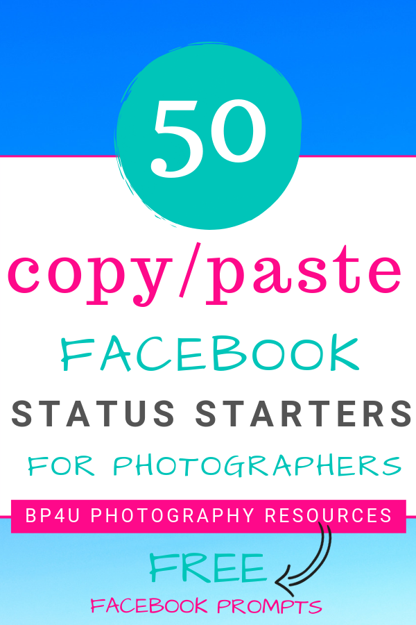 Photographer Facebook Post Ideas