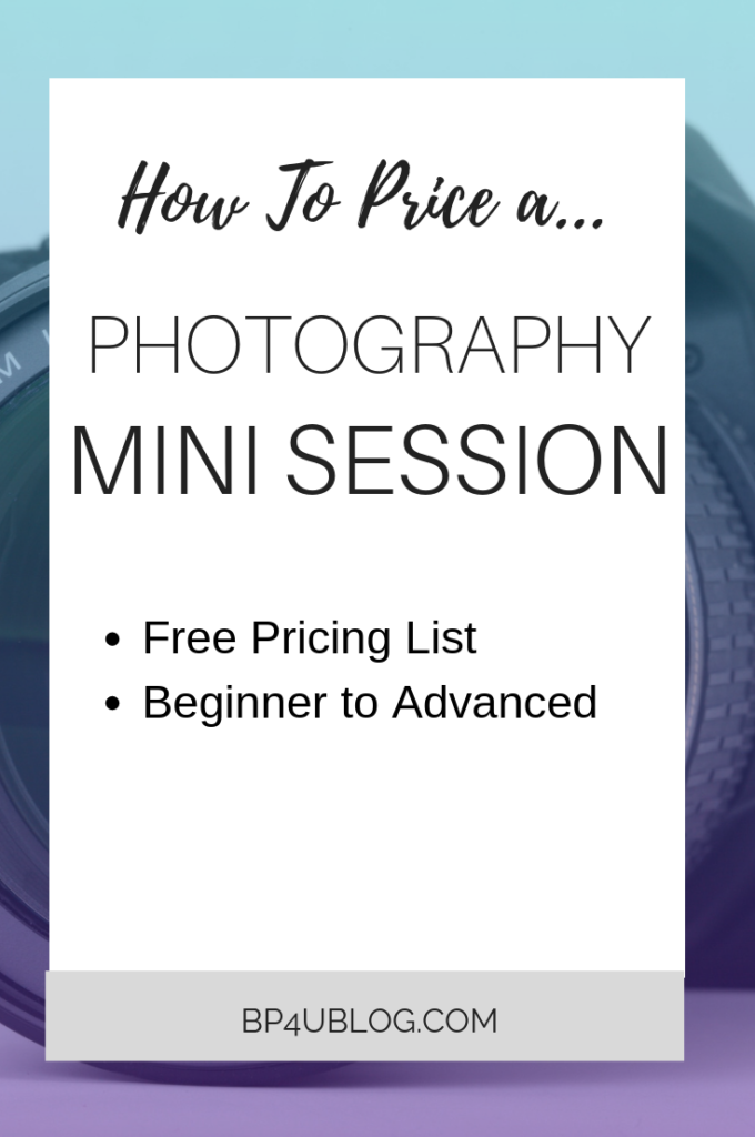 Photography price list Photography prints PLT60 Photography mini session Mini sessions price list template Photography pricing guide