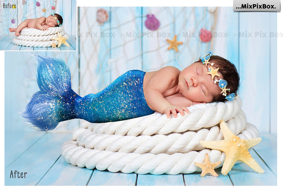 mermaid photo overlays