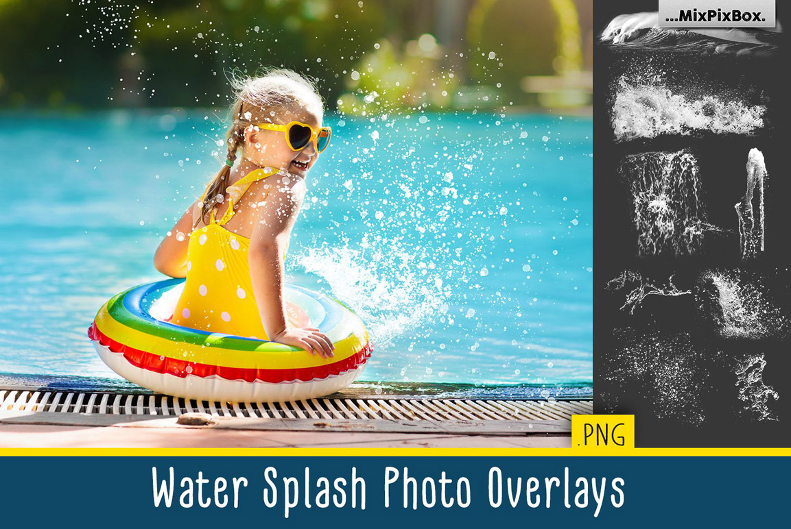 water splash overlays