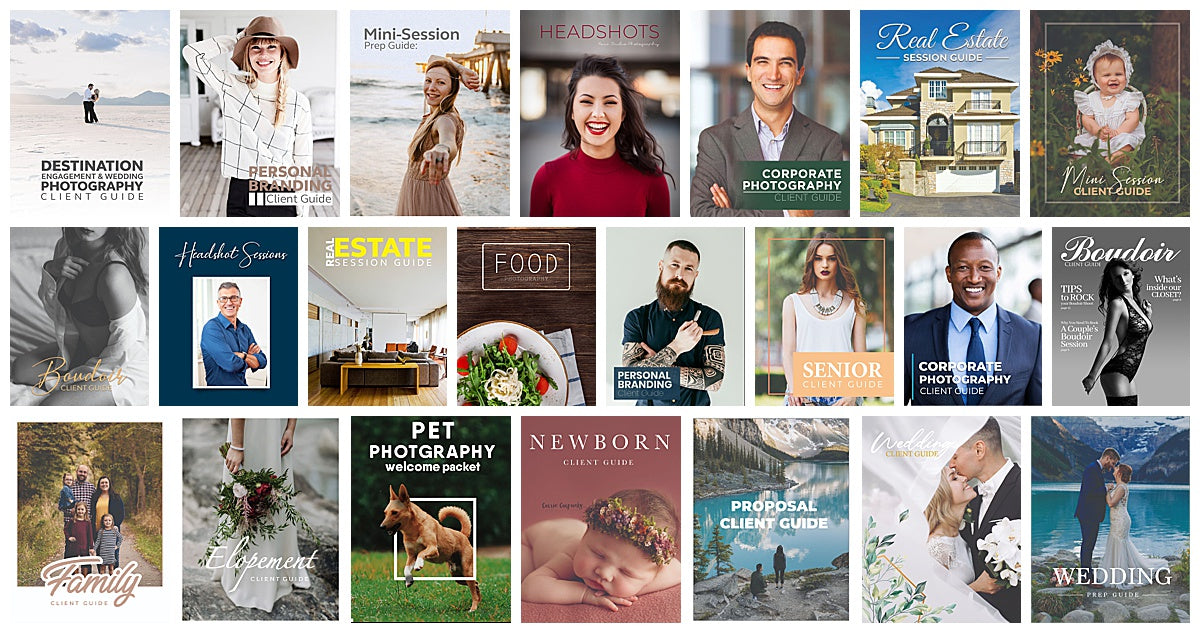 Photography marketing made easy with these client guides.