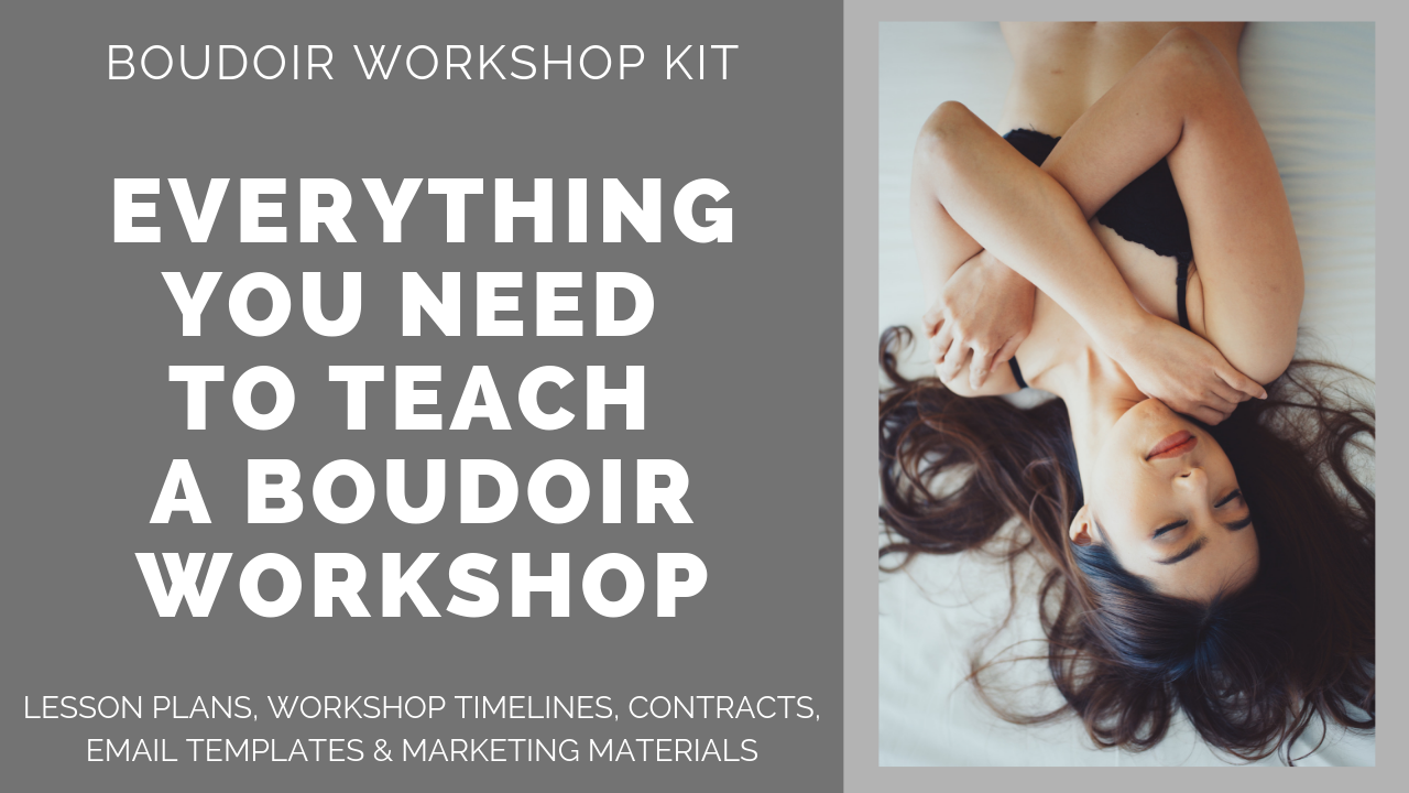 Lesson plans for a boudoir photography workshop