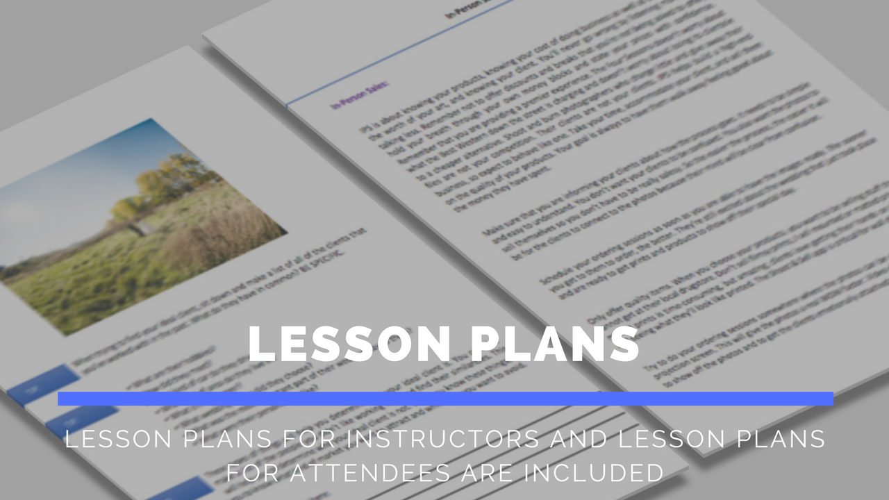 Lesson plans for photography teachers