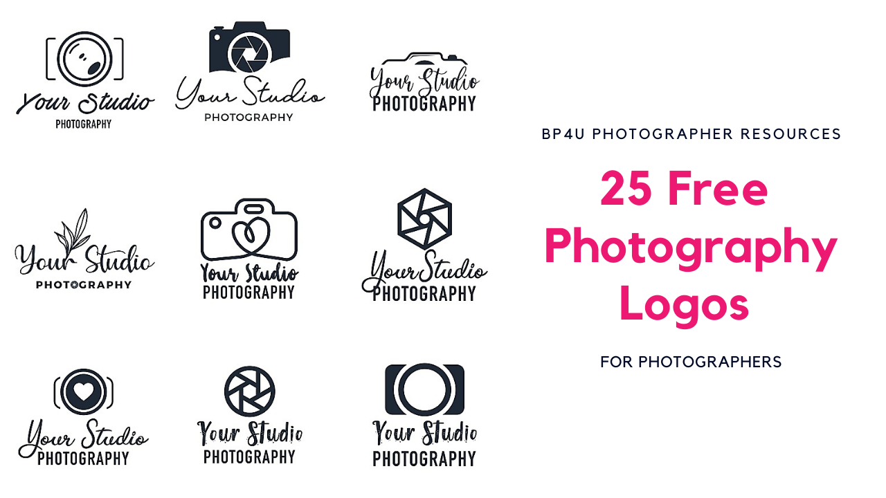 25 free photography logos for photoshop